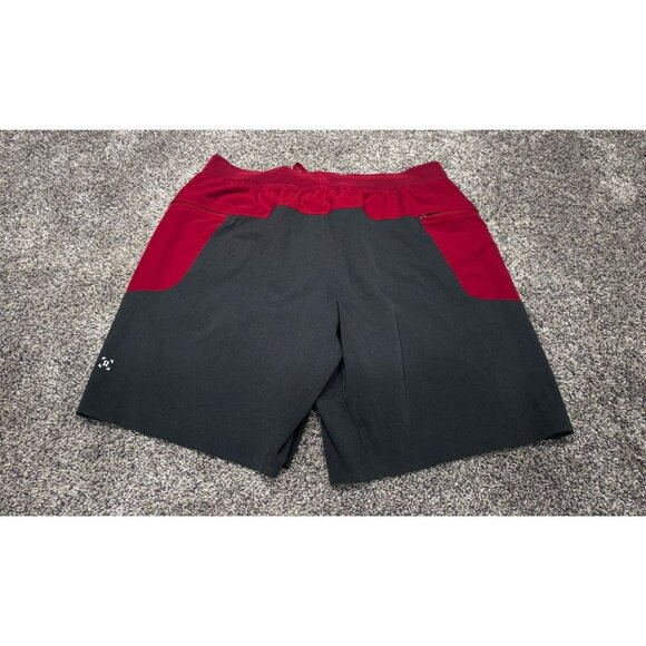 Lululemon Men Namaste At The Beach Short 8” Large Red Grey - Picture 2 of 8
